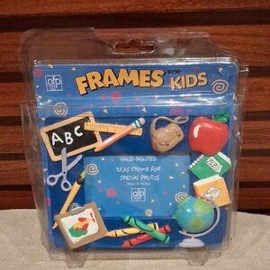 Frames for Kids Hand-Painted Blue Kids Photo Frame